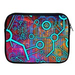 Abstract Tech Galaxy Design Apple iPad 2/3/4 Zipper Cases Front