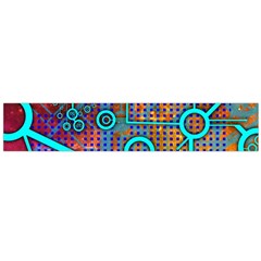 Abstract Tech Galaxy Design Large Premium Plush Fleece Scarf 