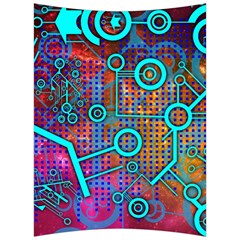 Abstract Tech Galaxy Design Back Support Cushion by ExtraGoodSauce