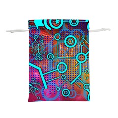 Abstract Tech Galaxy Design Lightweight Drawstring Pouch (l) by ExtraAwesomeSauce