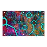 Abstract Tech Galaxy Design Banner and Sign 5  x 3  Front