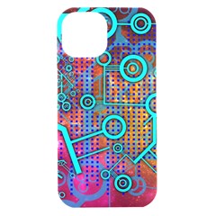 Abstract Tech Galaxy Design Iphone 15 Black Uv Print Pc Hardshell Case by ExtraGoodSauce