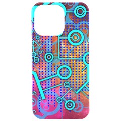 Abstract Tech Galaxy Design Iphone 15 Pro Max Black Uv Print Pc Hardshell Case by ExtraGoodSauce