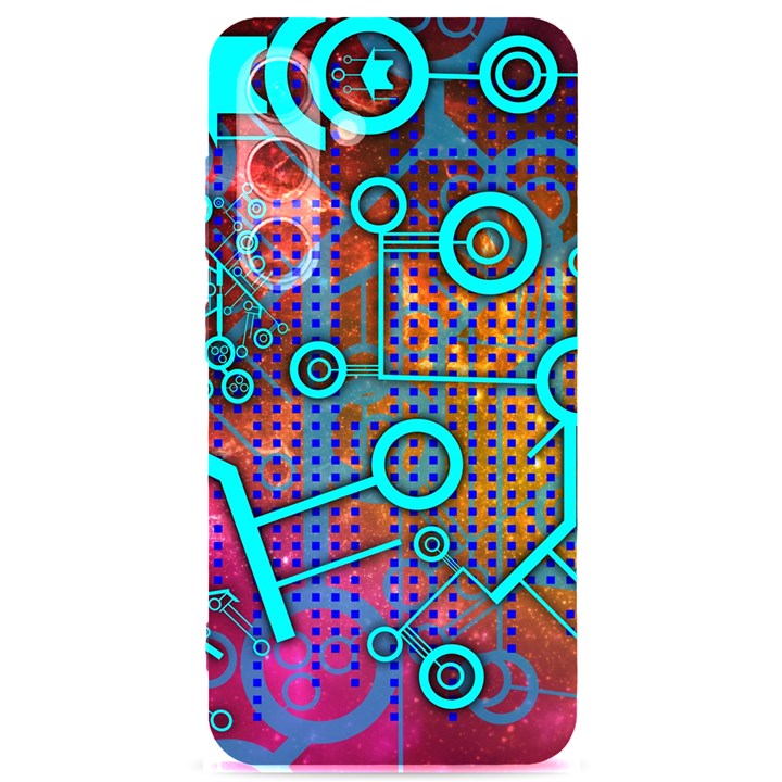 Abstract Tech Galaxy Design Samsung Galaxy S24 6.2 Inch Black TPU UV Case