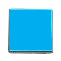 A Blue Sky With A Plane Flying In The Sky Memory Card Reader (square 5 Slot) by catchydesignhill