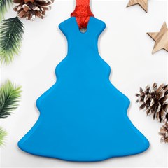 A Blue Sky With A Plane Flying In The Sky Ornament (christmas Tree) 