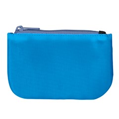 A Blue Sky With A Plane Flying In The Sky Large Coin Purse