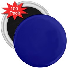 A Blue Wall With A Clock On It 3  Magnets (100 Pack) by catchydesignhill