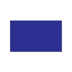 A Blue Wall With A Clock On It Sticker Rectangular (100 Pack)