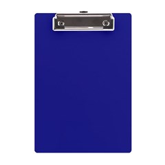 A Blue Wall With A Clock On It A5 Acrylic Clipboard by catchydesignhill