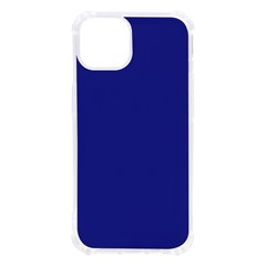 A Blue Wall With A Clock On It Iphone 13 Tpu Uv Print Case by catchydesignhill