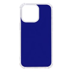 A Blue Wall With A Clock On It Iphone 13 Pro Tpu Uv Print Case by catchydesignhill