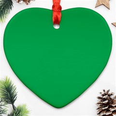 A Green Background With A White Border Ornament (heart) by catchydesignhill