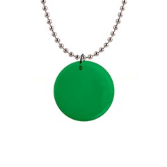 A Green Background With A White Border 1  Button Necklace by catchydesignhill