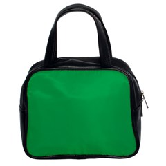 A Green Background With A White Border Classic Handbag (two Sides) by catchydesignhill