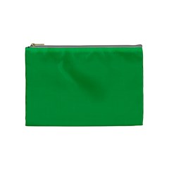 A Green Background With A White Border Cosmetic Bag (medium) by catchydesignhill