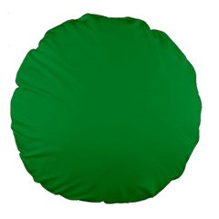 A Green Background With A White Border Large 18  Premium Round Cushions by catchydesignhill