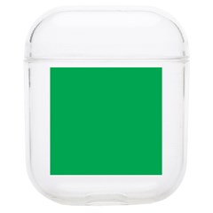 A Green Background With A White Border Soft Tpu Airpods 1/2 Case by catchydesignhill