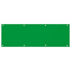 A Green Background With A White Border Banner And Sign 9  X 3  by catchydesignhill