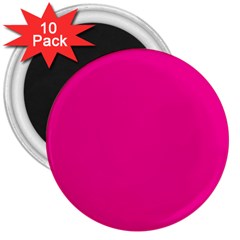 A Pink Background With A Black Border 3  Magnets (10 Pack)  by catchydesignhill