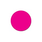 A Pink Background With A Black Border Golf Ball Marker Front