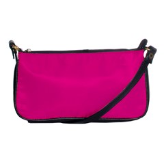 A Pink Background With A Black Border Shoulder Clutch Bag by catchydesignhill