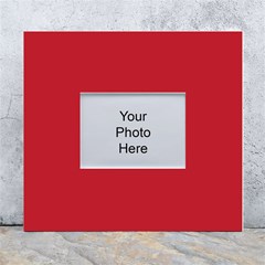 A Red Background With A White Border White Wall Photo Frame 5  X 7  by catchydesignhill