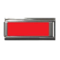 A Red Background With A White Border Superlink Italian Charm (9mm) by catchydesignhill