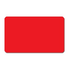 A Red Background With A White Border Magnet (rectangular) by catchydesignhill