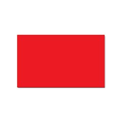 A Red Background With A White Border Sticker Rectangular (10 Pack) by catchydesignhill