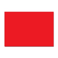 A Red Background With A White Border Sticker A4 (100 Pack) by catchydesignhill