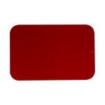 A Red Background With A White Border Open Lid Metal Box (Silver)   Front