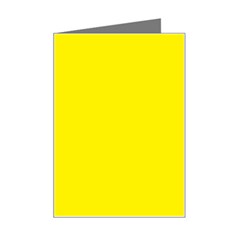 A Yellow Background With A Black Border Mini Greeting Card by catchydesignhill