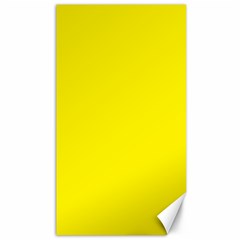 A Yellow Background With A Black Border Canvas 40  X 72  by catchydesignhill