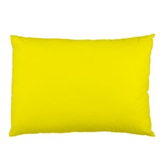 A Yellow Background With A Black Border Pillow Case by catchydesignhill