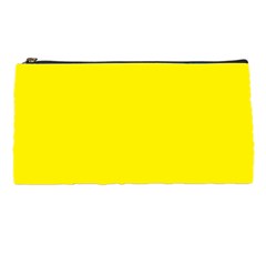 A Yellow Background With A Black Border Pencil Case by catchydesignhill