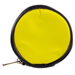 A Yellow Background With A Black Border Mini Makeup Bag Back