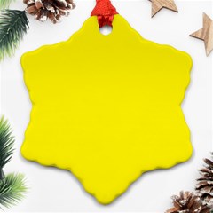 A Yellow Background With A Black Border Ornament (snowflake)