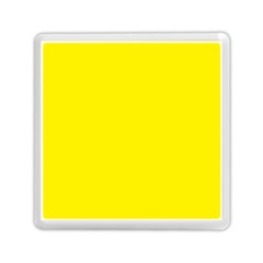 A Yellow Background With A Black Border Memory Card Reader (square) by catchydesignhill