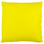 A Yellow Background With A Black Border Large Cushion Case (One Side) Front