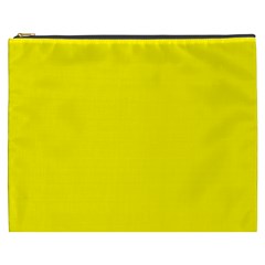 A Yellow Background With A Black Border Cosmetic Bag (xxxl) by catchydesignhill