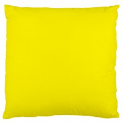 A Yellow Background With A Black Border Standard Premium Plush Fleece Cushion Case (one Side) by catchydesignhill