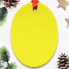 A Yellow Background With A Black Border Ornament (oval)