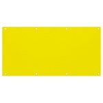 A Yellow Background With A Black Border Banner and Sign 8  x 4  Front