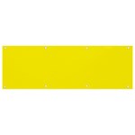 A Yellow Background With A Black Border Banner and Sign 9  x 3  Front