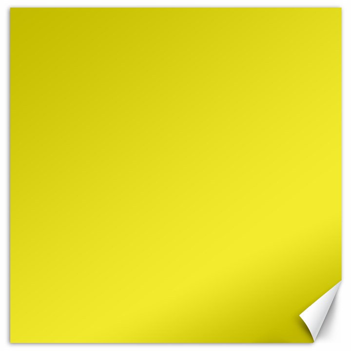 A Yellow Background With A Black Border Canvas 20  x 20 