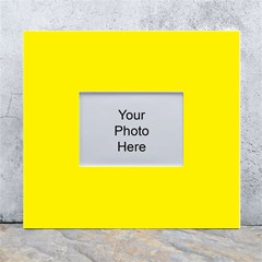 A Yellow Background With A Black Border White Wall Photo Frame 5  X 7  by catchydesignhill