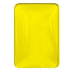 A Yellow Background With A Black Border Rectangular Glass Fridge Magnet (4 Pack) by catchydesignhill