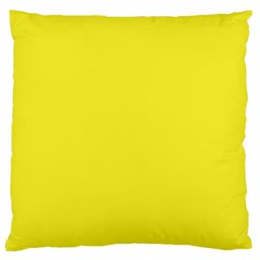 A Yellow Background With A Black Border Large Cushion Case (one Side) by catchydesignhill