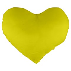 A Yellow Background With A Black Border Large 19  Premium Heart Shape Cushions by catchydesignhill